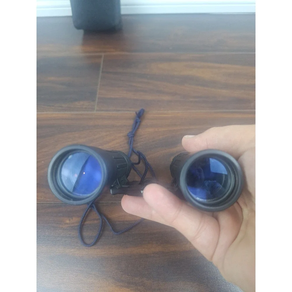 Bushnell Binoculars OS Black 10x25 Compact 13-2516 with Case Birding Pocket